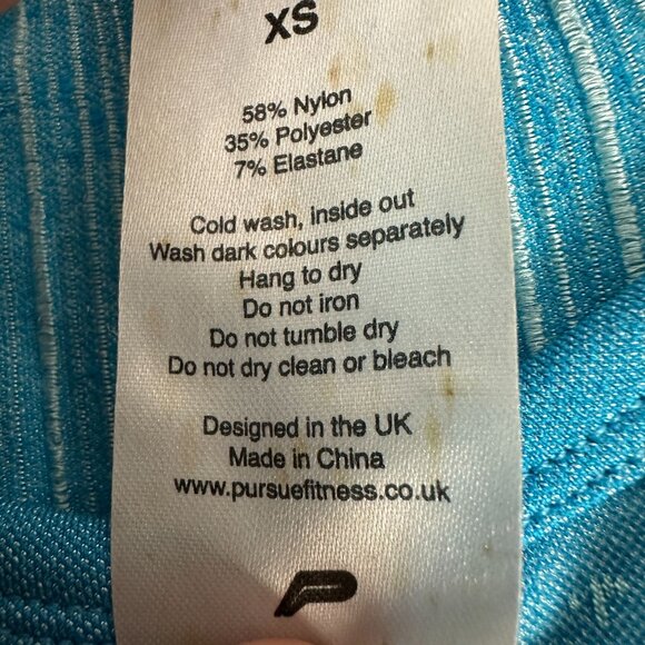 Pursue Fitness Women's Size XS Seamless Long Sleeve Crop Top - Nylon & Polyester - Picture 5 of 5